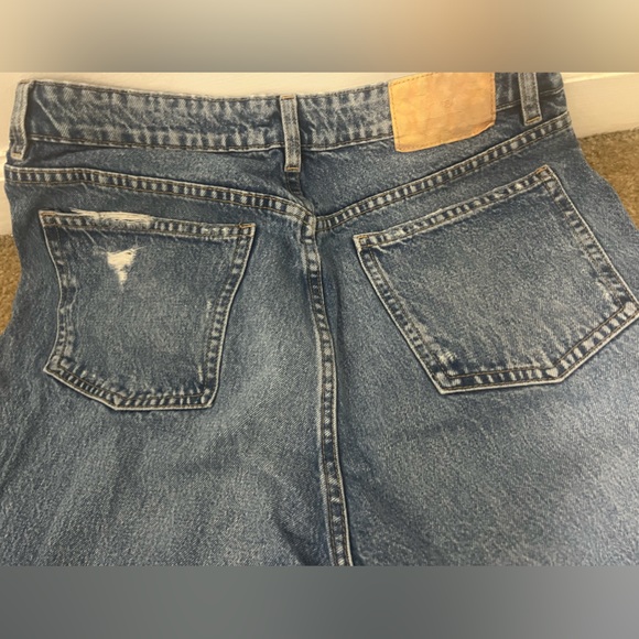 Zara distressed mom baggy high waisted jeans - Picture 3 of 8